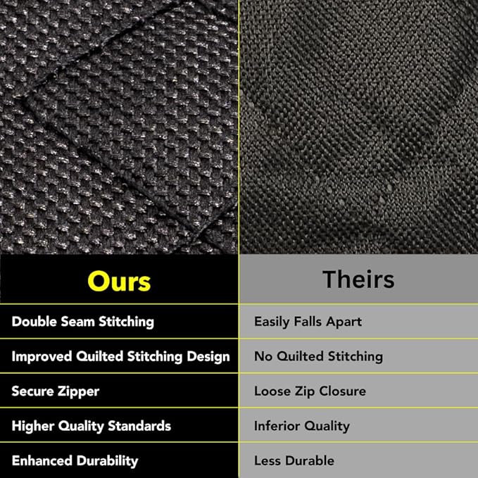 Meadowlark Dog Car Seat Cover, X-Large Heavy Duty Pet Seat Cover for Back Seat, Extra Padded Non-Slip Dog Hammock, Water-Resistant Back Seat Protector for Cars Trucks and SUVs (64” W x 60" L)