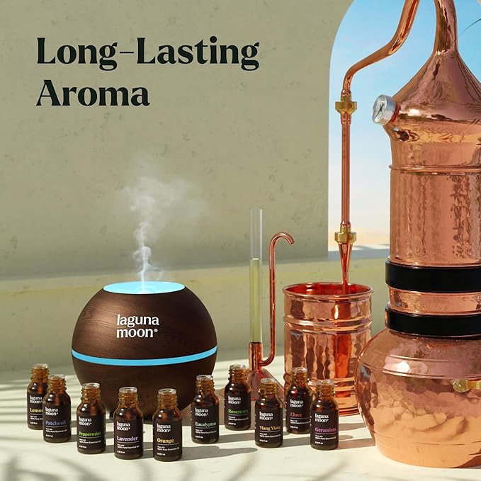 Essential Oils Set - Top 10 Gift Set Blends for Fragrance, Diffusers, Humidifiers, Aromatherapy, Cars & Home Products, Room Sprays, Candle Making, Yoga - Fragrance Oils for Botanical Fresheners Making