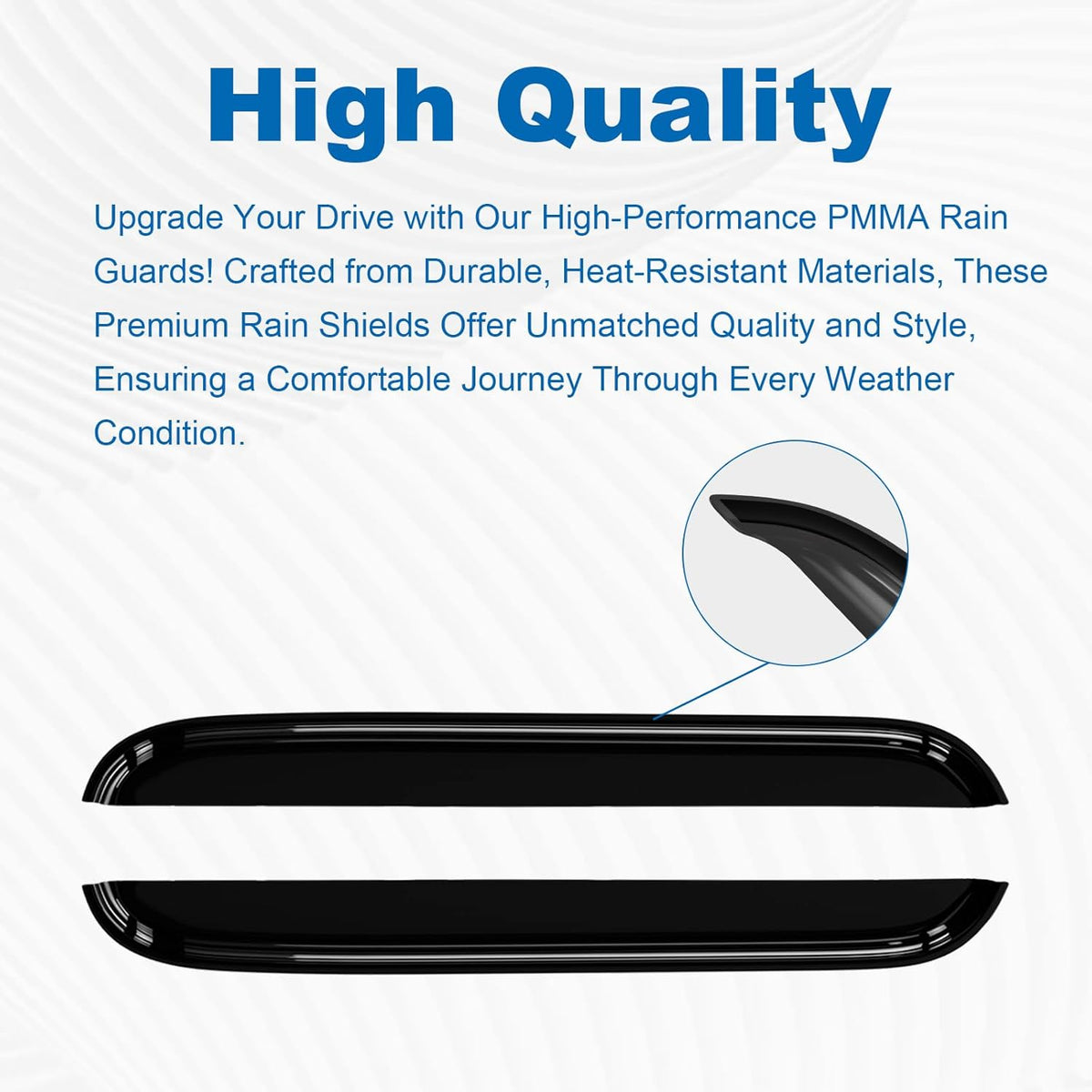 Window Rain Guards Compatible with 2018-2024 Toyota Camry