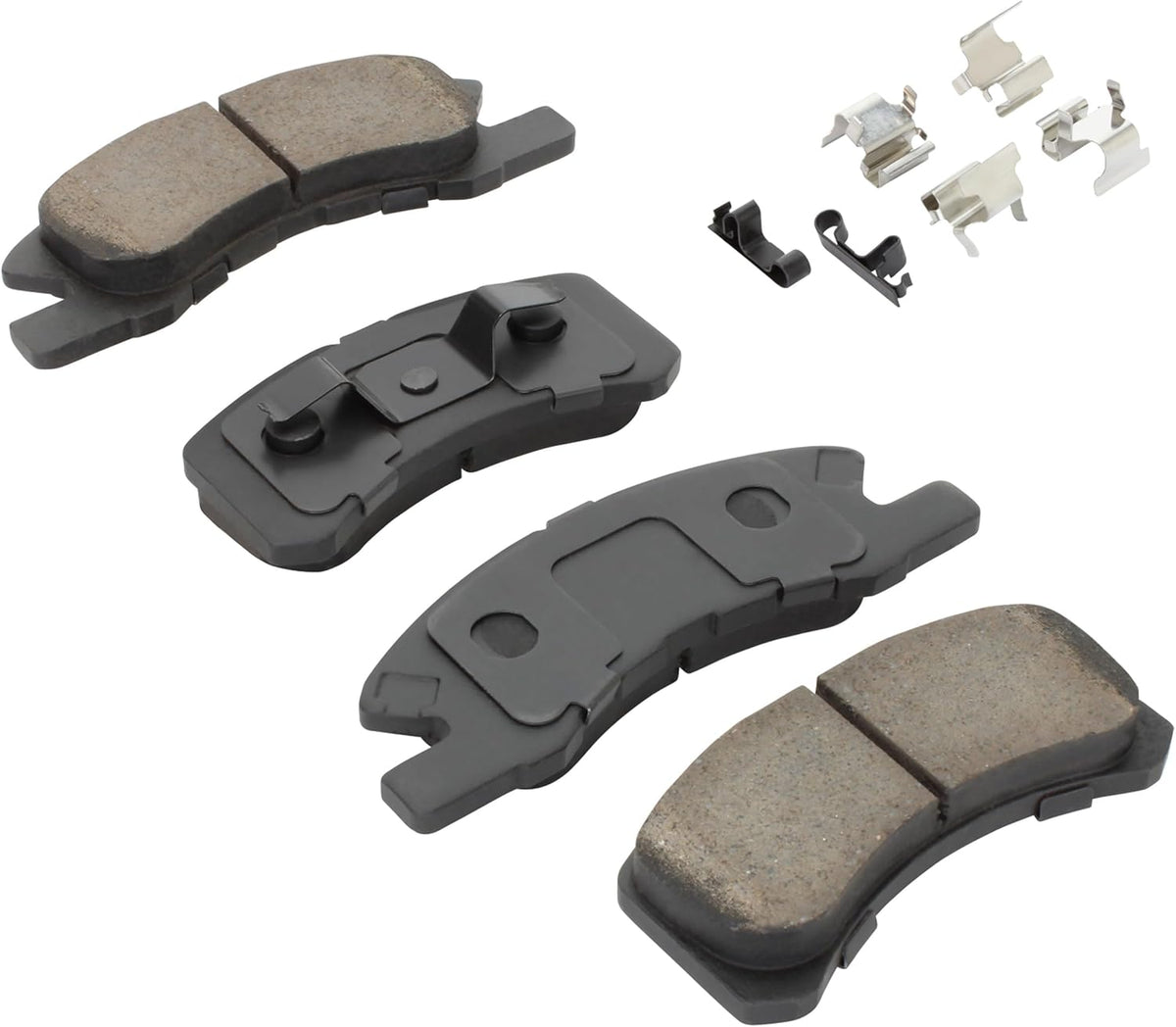 Premium Ceramic Front Brake Pads (1001-1731C) Compatible with Dodge Attitude 2015-2023, Mitsubishi Mirage 2014-2024, Mitsubishi Mirage G4 2017-2024