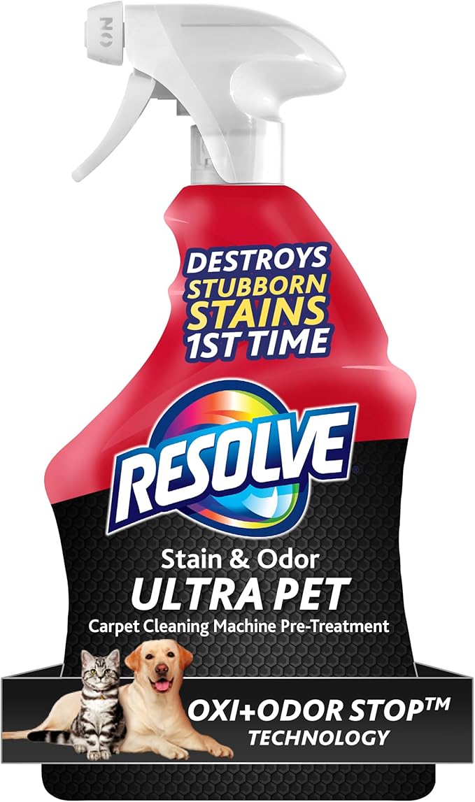 Resolve Ultra Pet Carpet Cleaner Spray – for Removal of Pet Stains & Odors, 32oz