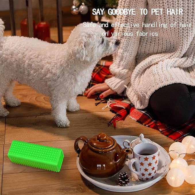 2pcs Pet Dog Cat Hair Remover, Pet Hair Removal Tool, Hollow Cleaner Brush for car，Interior, Furniture, Sofa