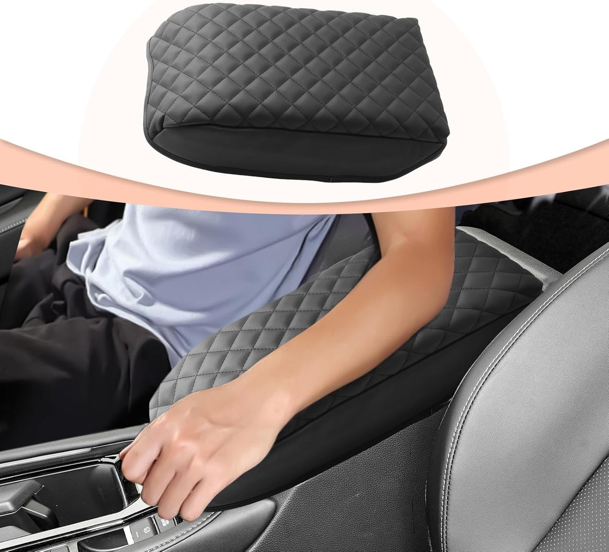 CDEFG for Honda Accord 2023-2025 Center Console Cover Armrest Box Cover for Accord (LX,SE) 2023 2024 2025 Accessories Console Arm Rest Protector