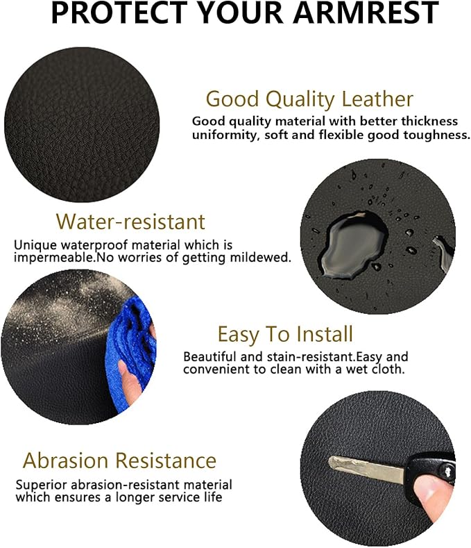 Compatible with Center Console Armrest Cover for Toyota Corolla Cross 2022-2025 Leather Arm Rest Storage Box Lids Cushion Protector Pad