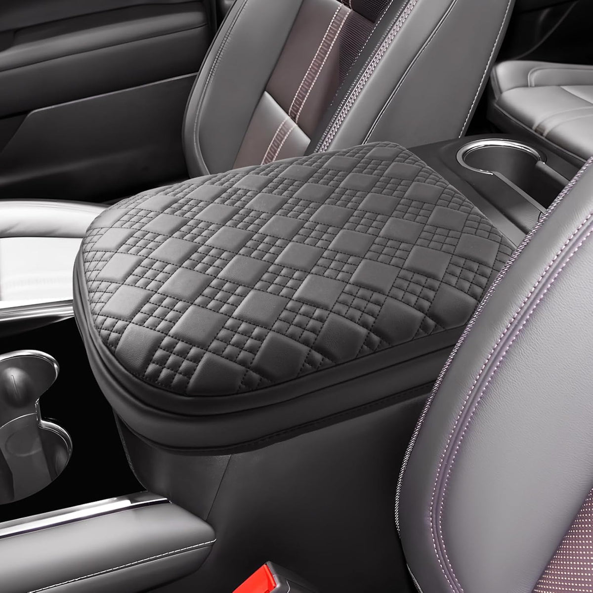 SKTU 2025 Chevy Tahoe Center Console Cover for 2025+ Chevrolet Tahoe/Suburban Armrest Cover 2025 Chevy Tahoe/Chevy Suburban Seat Box Cover 2025 Chevy Tahoe Accessories Center Console Cushion