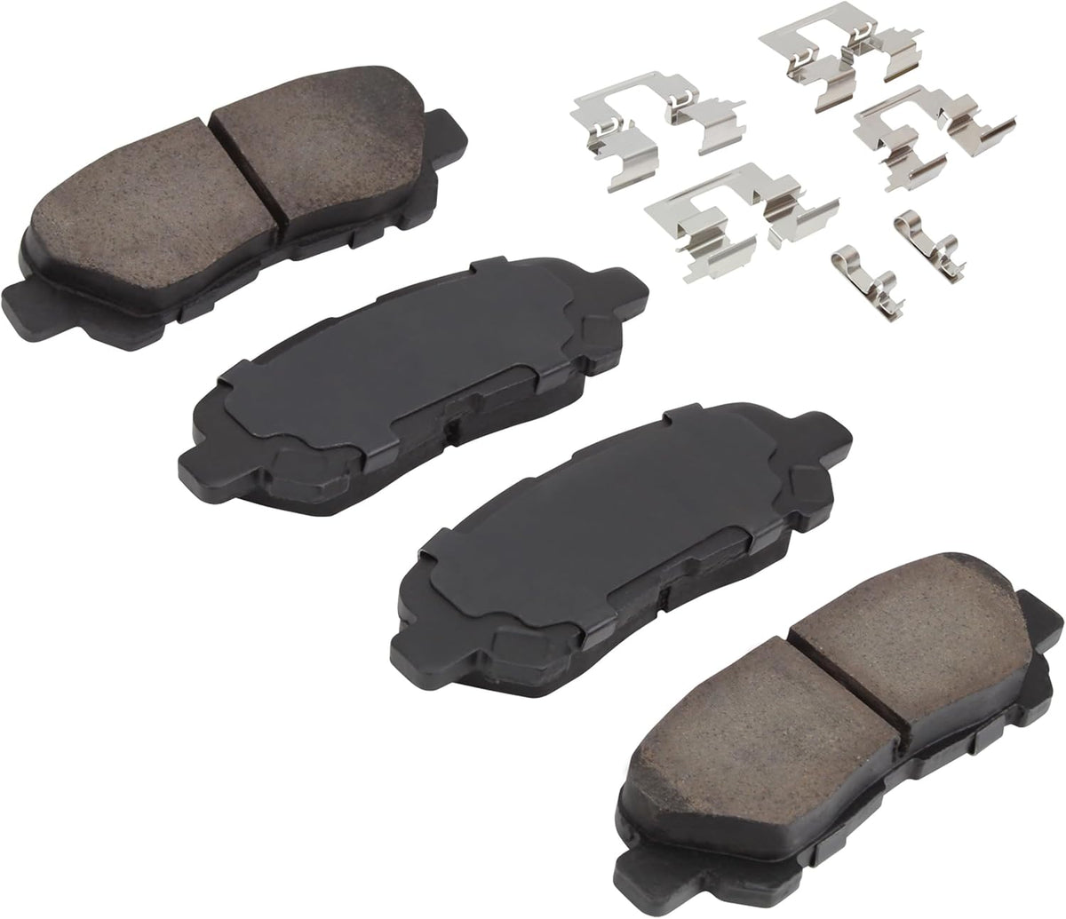 Premium Ceramic Rear Brake Pads (1001-1325C) Compatible with Toyota Highlander 2008-2013
