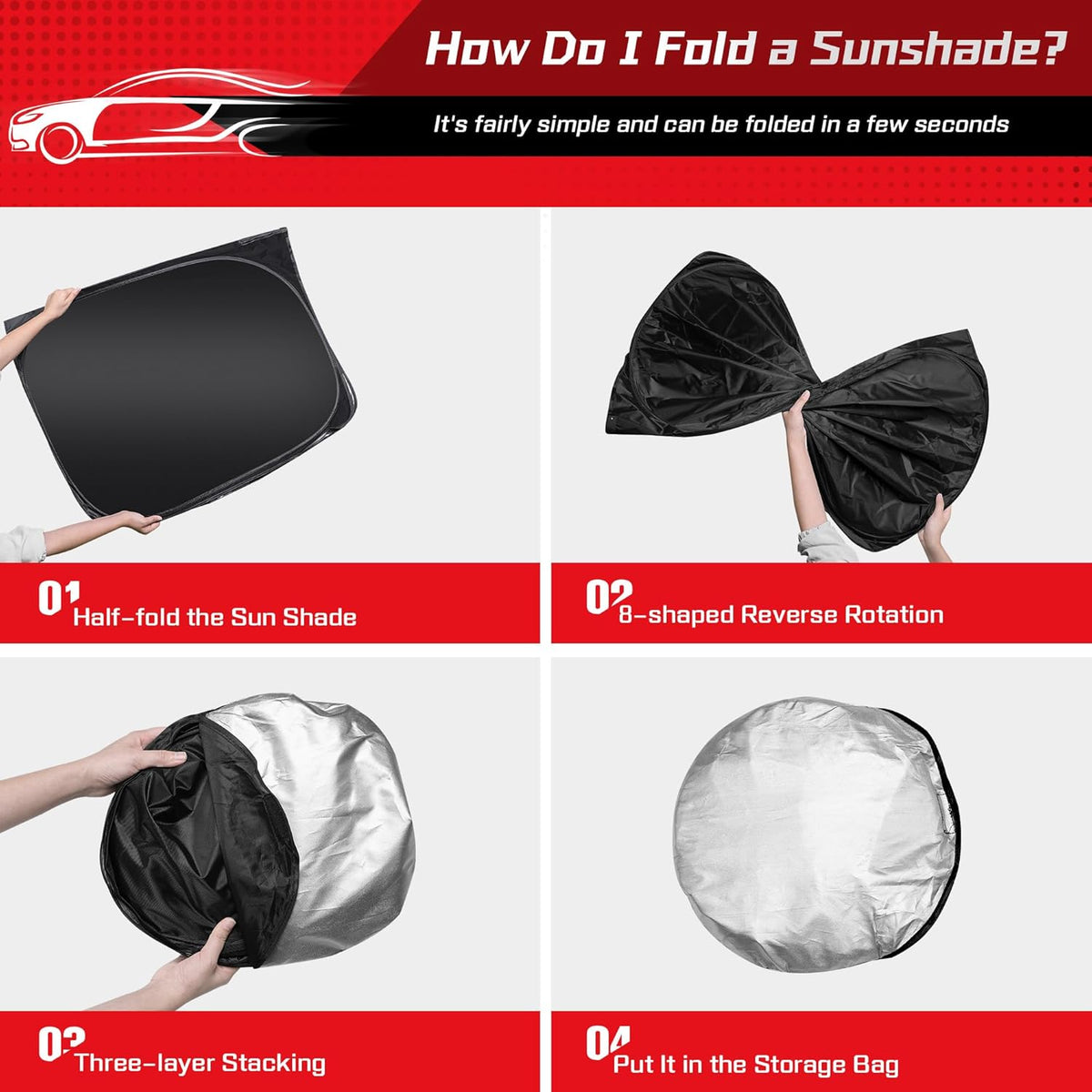 ARISMOTOR Windshield Sun Shade for Honda Odyssey (LX EX EX-L Touring Elite Minivan) 2018-2025 2026, Custom Fit Foldable Front Window Sunshade Sun Visor Protector, Block UV Rays Keep Your Car Cooler