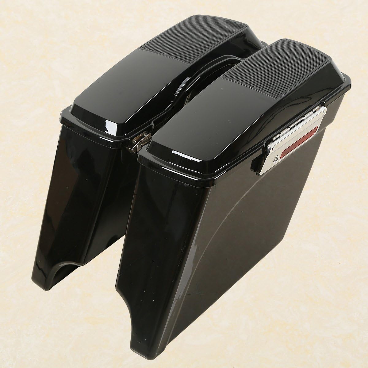 XFMT 5" Stretched Saddlebags Extended Saddle Bags W/ 6x9 Speaker Llids For Harley Touring Road King Street Glide Road Glide Electra Glide Ultra Classic 1993-2013