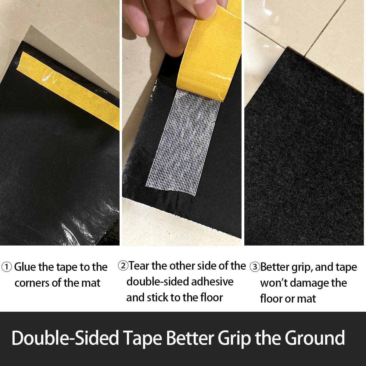 Garage Floor Matting 6.6x8.5 Feet Oil Absorbent Large Rubber Mat Waterproof Rubber Backing Layer Golf Cart Garage Mat Protects Floor from Spills Stains Oil Drip Pan for Under Car (6.6x8.5 Feet)