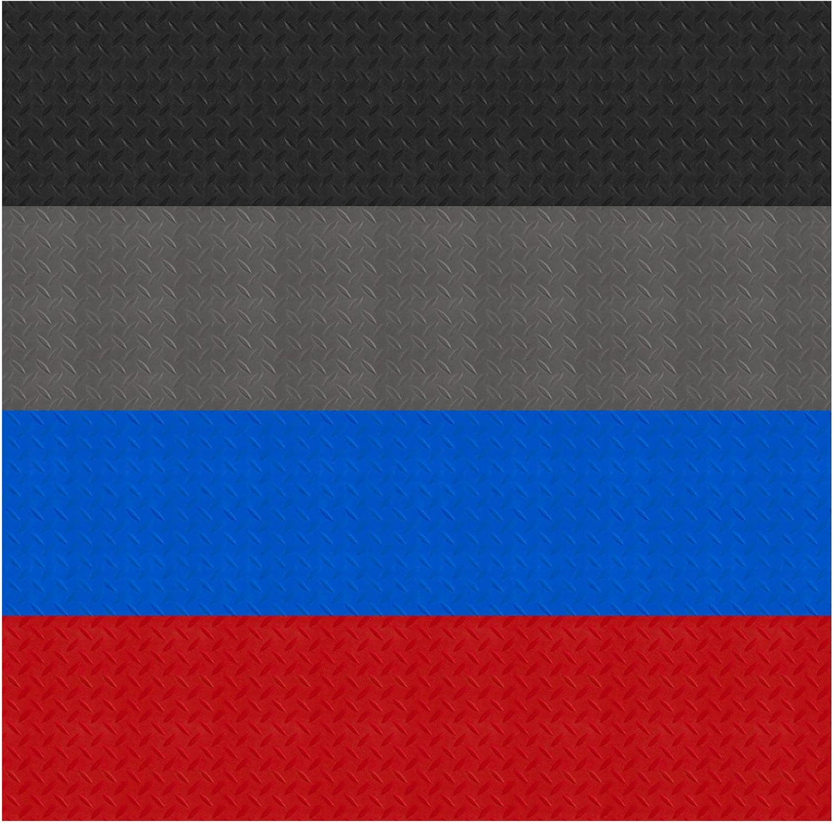 Boshen 5Ft x 12Ft Garage Floor Mat 2.5mm Thickened Rubber Flooring Roll 60sqft Diamond Plate PVC Rubber Trailer Mat Non-Slip Floor Protector Mat for Garage Warehouse Basement Trailer - Grey