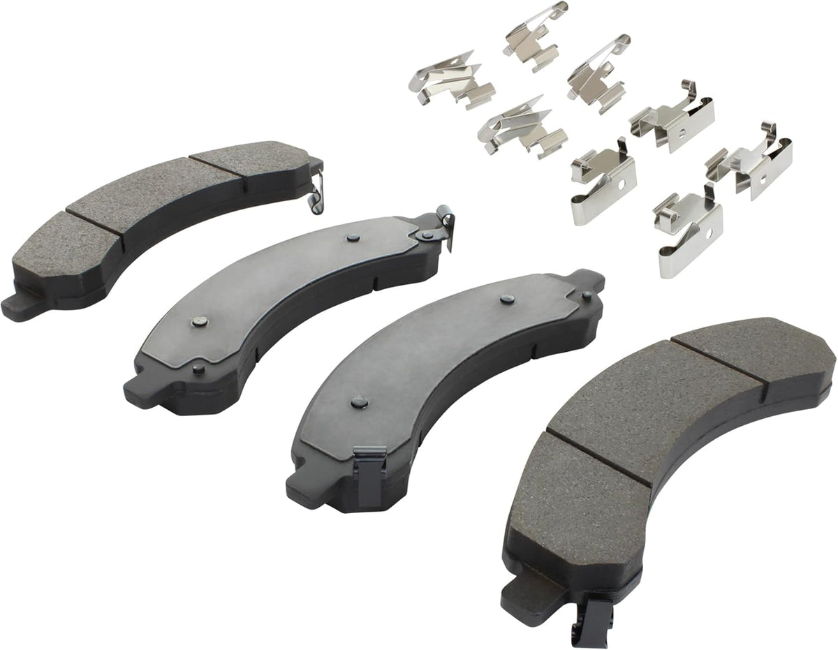 Premium Ceramic Rear Brake Pads (1001-0989C) Compatible with Chevrolet Express 3500 2003-2008, GMC Savana 3500 2003-2008