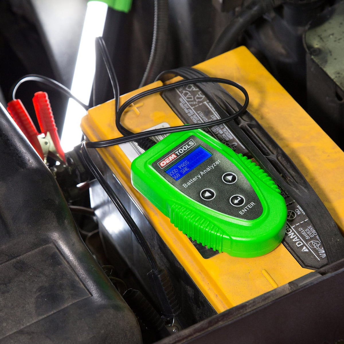 OEMTOOLS 24359 Digital Car Battery Tester, 12V Battery Diagnostic Tool, 200-1200 CCA Load Capacity, Charging, Cranking, and Starter Tester for Truck, Boat, RV, Golf Cart, and More