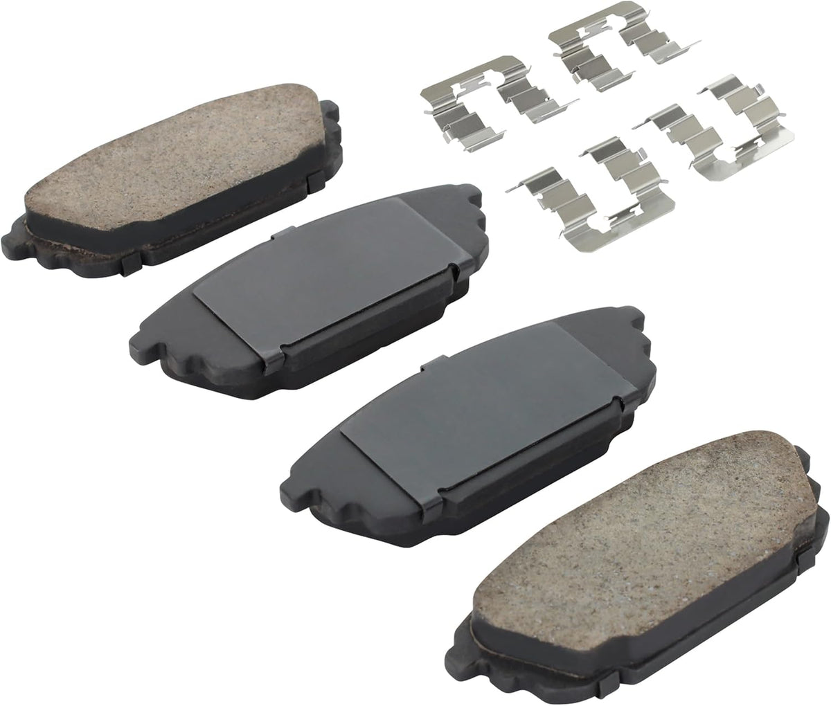 Premium Semi-Metallic Rear Brake Pads (1001-0892M) Compatible with Mazda Protege 2001-2003, Mazda Protege5 2002-2003