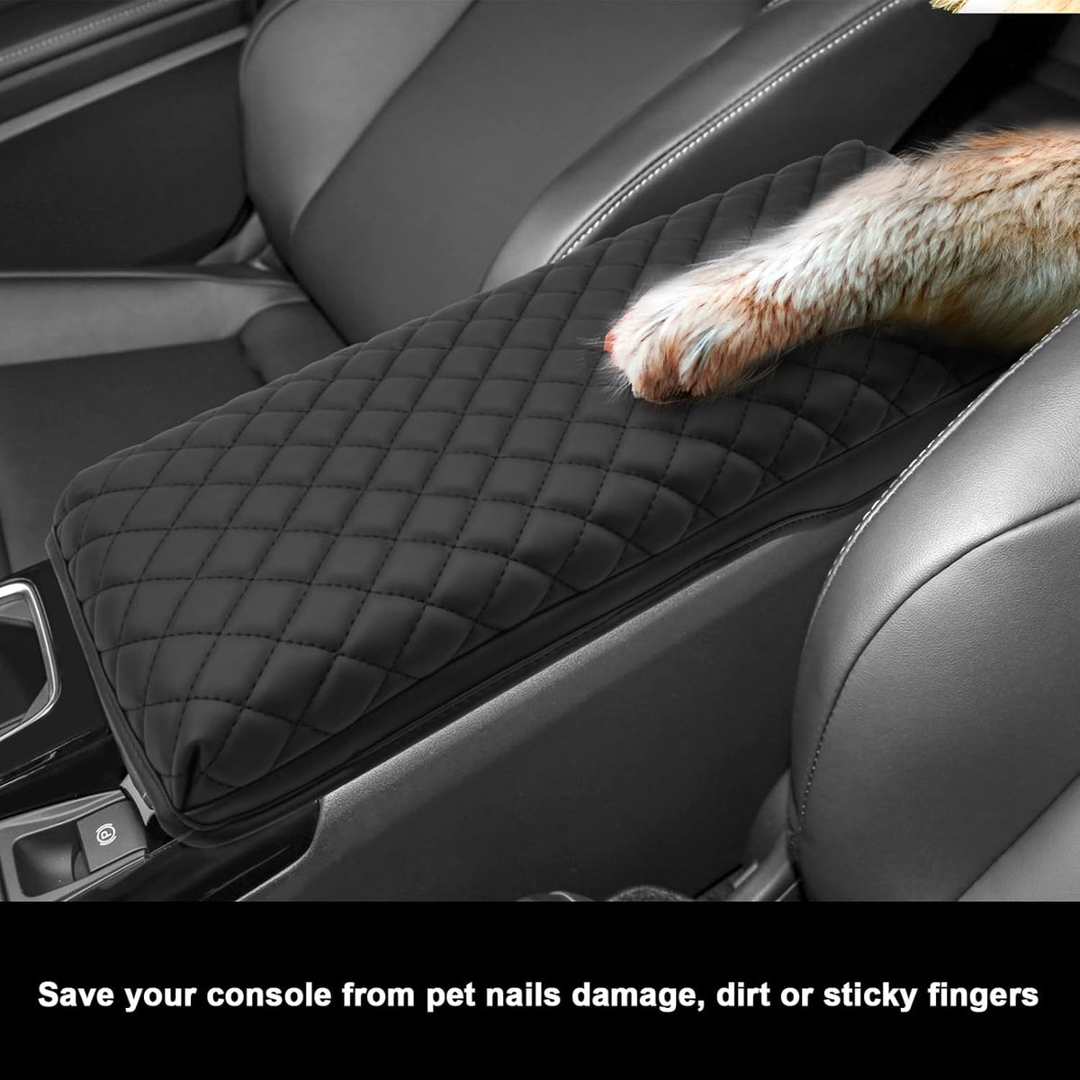 SXCY for 2025 Toyota Camry Armrest Cover for Toyota Camry 2025 Accessories 2025 Camry Center Console Cover 2024 Camry Middle Console Cover (25 Camry Armrest Pad(Rhombus Style))