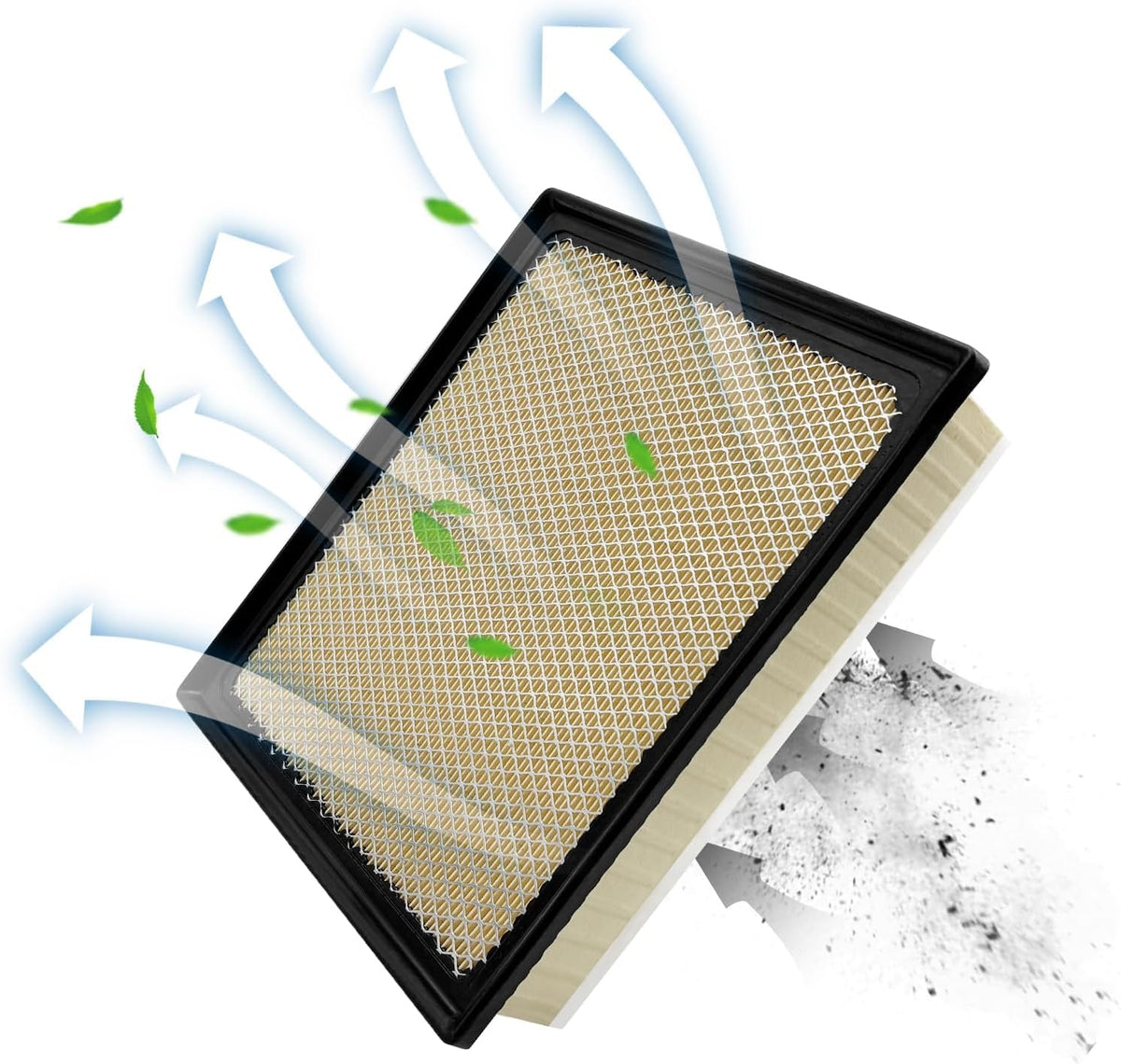 Engine Air Filter JMP100 Fits for 2014-2022 Sequoia, 2016-2023 Tacoma 3.5L, 2014-2021 Tundra, Replacement for 17801-0P100, 17801-0S020, CA11895