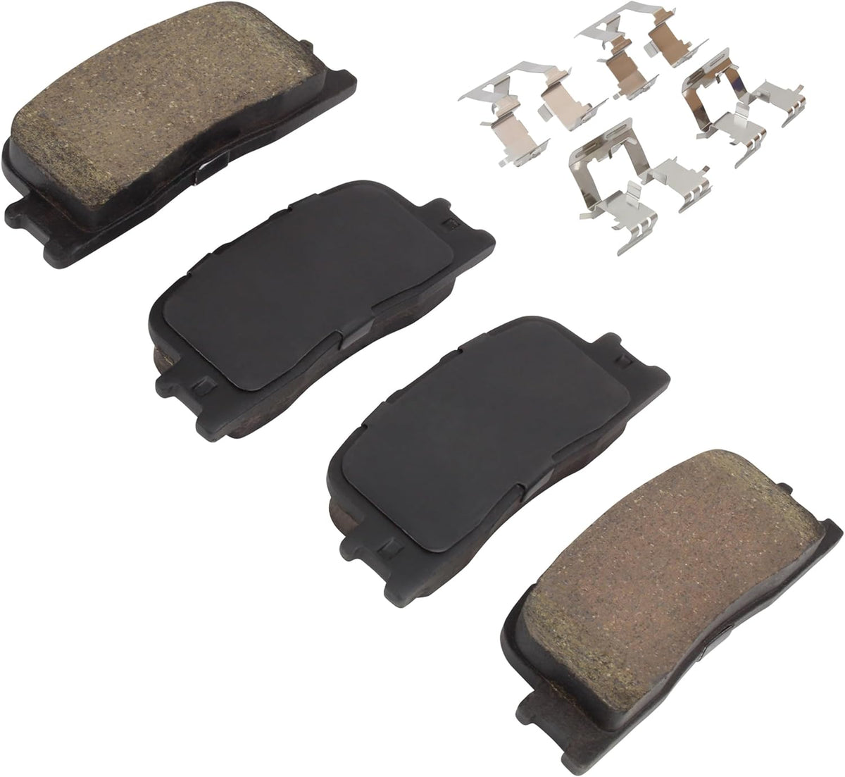 Premium Ceramic Rear Brake Pads (1001-0885AC) Compatible with Toyota Highlander 2001-2003