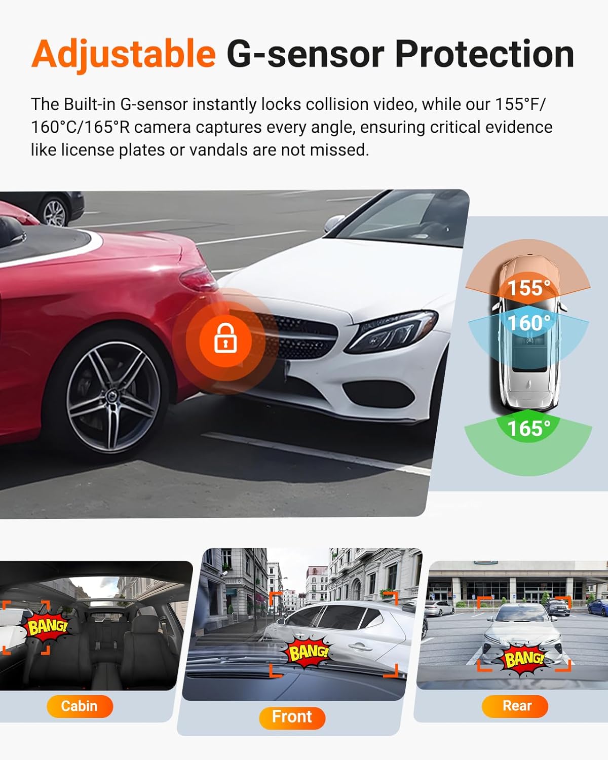 Vantrue N4 Pro S 4K 3 Channel Dash Cam w/Triple STARVIS 2, 4K+1080P+2.5K Front Inside Rear Dash Camera, HDR IR Night Vision, Voice Control, Parking Mode, GPS, Wi-Fi, Support 1TB