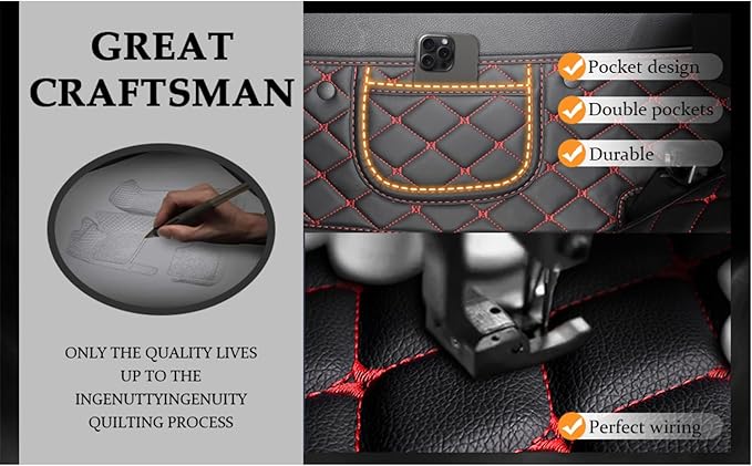 Yaruicar Custom Personalized Floor Mats for Cars Luxury Full Coverage All Car Floor Mats Anti-Slip Leather Car Mat Set Trucks & SUVs Trucks Automotive Floor Mats Liners (Purple Black Beige)