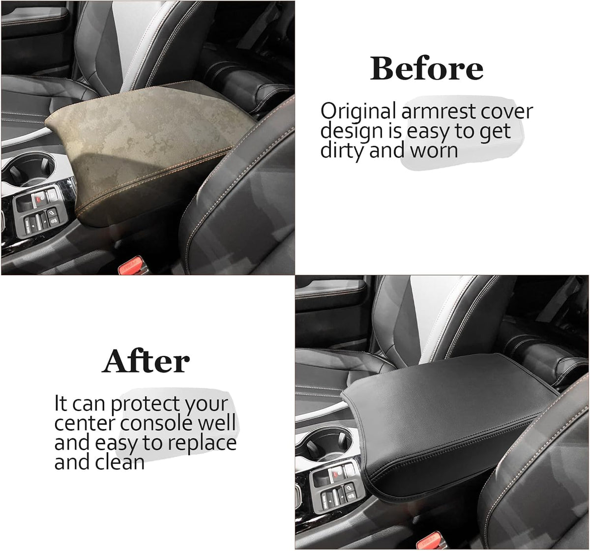 SKTU for 2023 2024 2025 Honda Pilot Armrest Cover for 2024 2025 2026 Honda Passport Center Console Cover 2023 2024 2025 Pilot Accessories 2025 2026 Passport Accessories Center Console Cushion