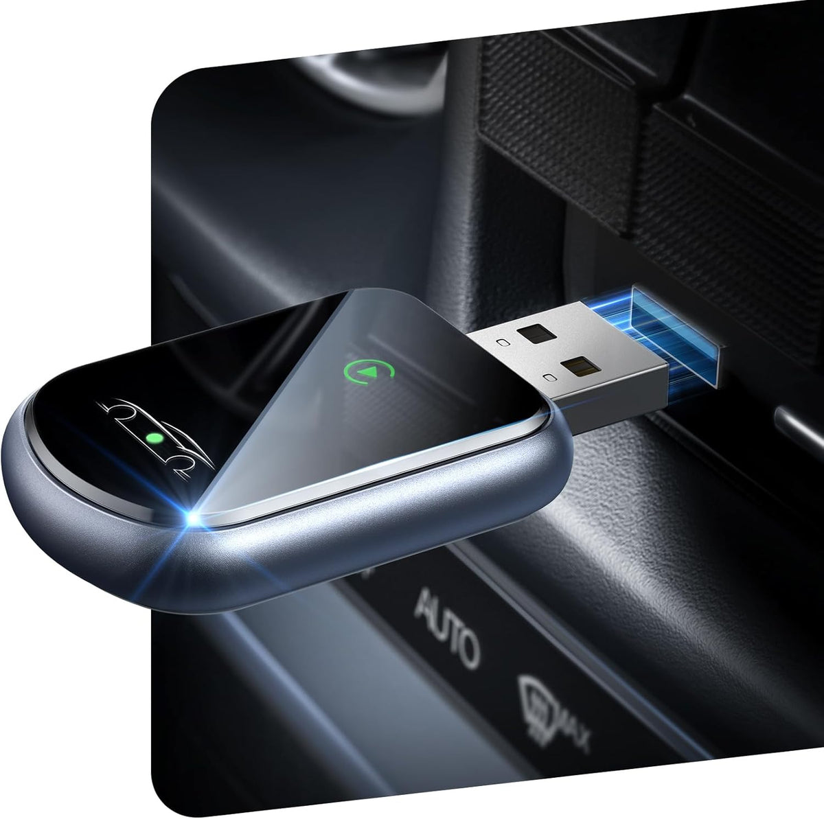 Wireless CarPlay Adapter for Car's with Built-in Wired CarPlay, CarPlay Wireless Dongl Plug and Play Seamless Fast Response Stable Connection