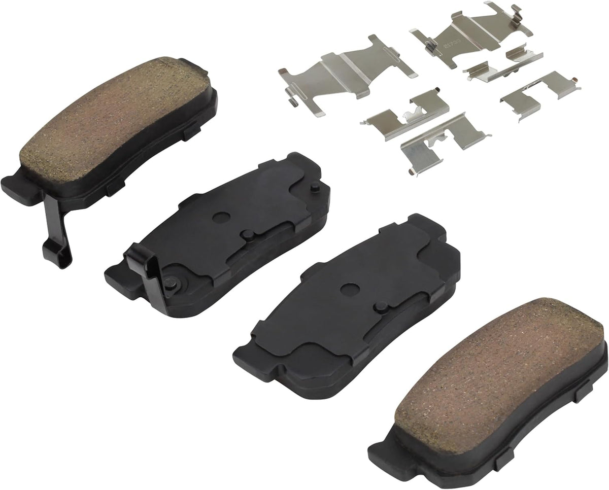 Premium Ceramic Rear Brake Pads (1001-0540C) Compatible with 1991-2010 INFINITI/Nissan (Altima/Altra EV/Aprio/G20/I30/Maxima/Sentra)