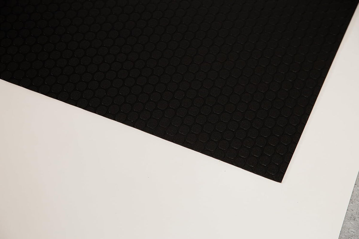 G-Floor Performance Vinyl Garage Runner Small Coin Pattern (Midnight Black, 27" x 96")