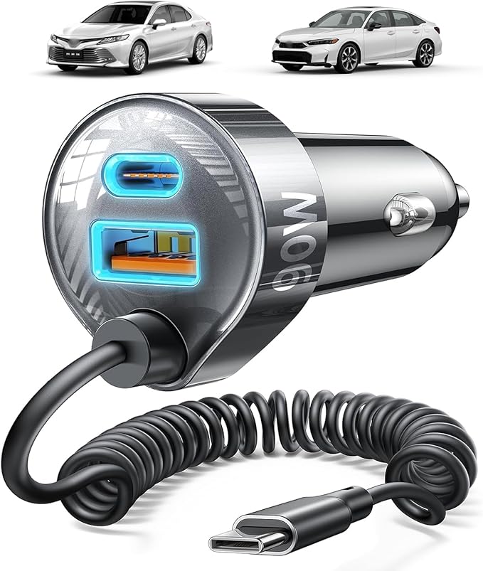 LISEN 90W for iPhone 17 16 15 Pro Max Car Charger USB C Fast Charge,Super Fast for iPhone 17 16 Car Charger USB C Adapter for iPhone 17e 16 15 Pro Max Plus Air,Samsung Galaxy S26 Ultra, Android,36inch