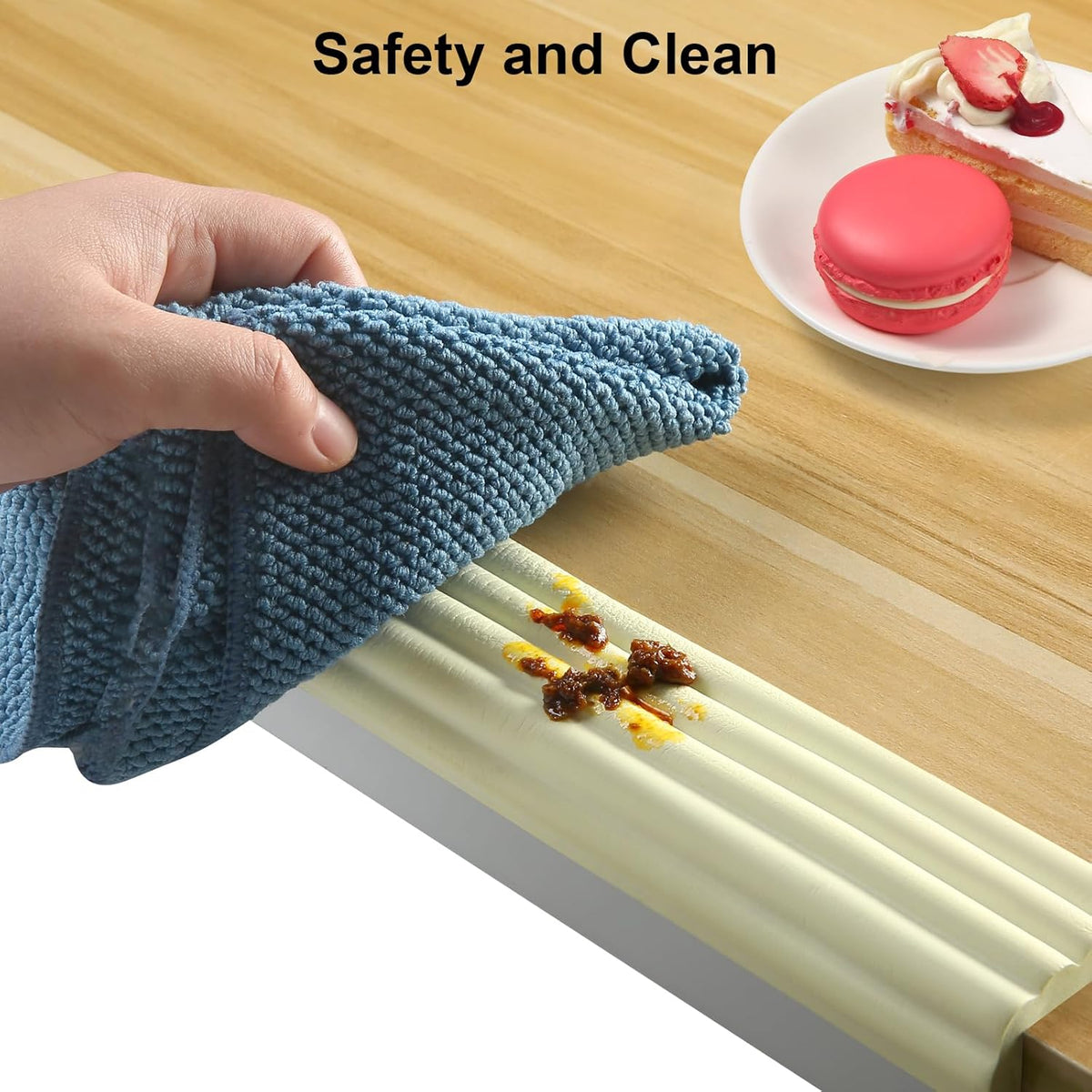 Baby Proofing Edge Corner Protector,16.4 ft Edge Guards Padding with 3M Adhesive, Extra-Wide Soft Rubber Foam Padding, Furniture,Sharp Edge Safety Corner Edge Bumper Guard- Cream