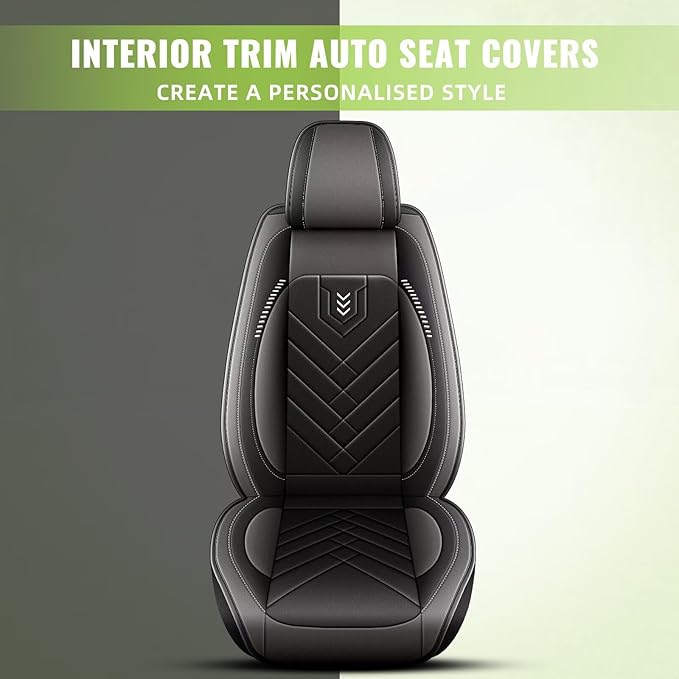 AOMSAZTO Car Seat Covers Fit for Kia Sportage 2009-2025 2026 Full Set Premium Seat Covers Waterproof Leather Automotive Seat Cushion Protector Compatible with Airbag(5 Seats,Grey)