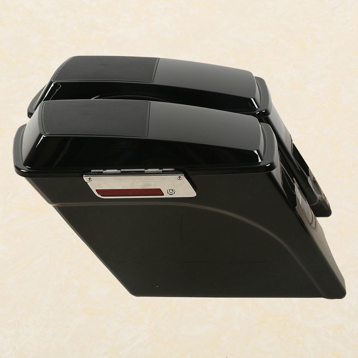 XFMT 5" Stretched Saddlebags Extended Saddle Bags W/ 6x9 Speaker Llids For Harley Touring Road King Street Glide Road Glide Electra Glide Ultra Classic 1993-2013