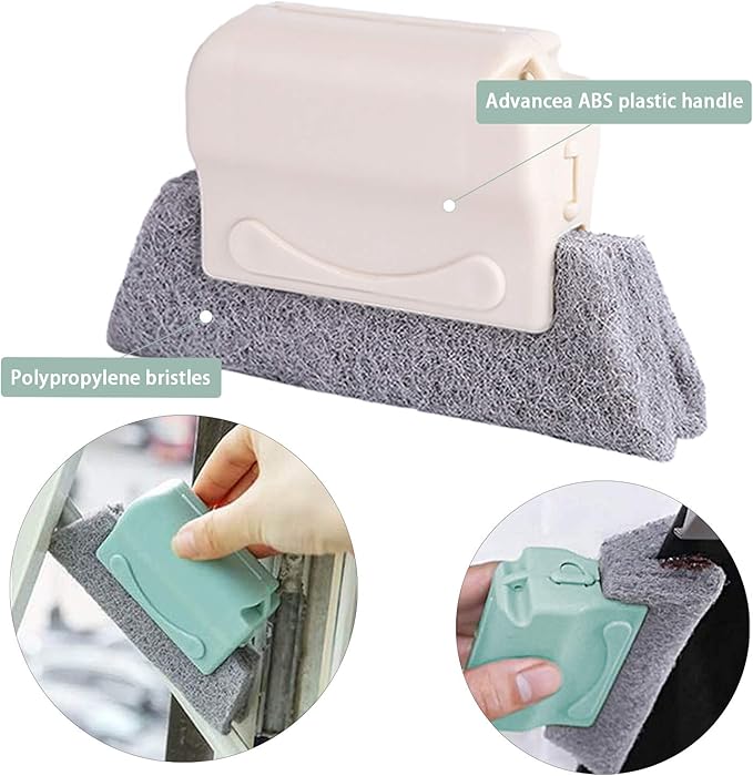 8 Pcs Hand-held Groove Gap Cleaning Tools,Door Window Track Cleaning Tools Groove Corner Crevice Cleaning Brushes for Sliding Door/Tile Lines/Shutter/Car Vents/Air Conditioner/Keyboard