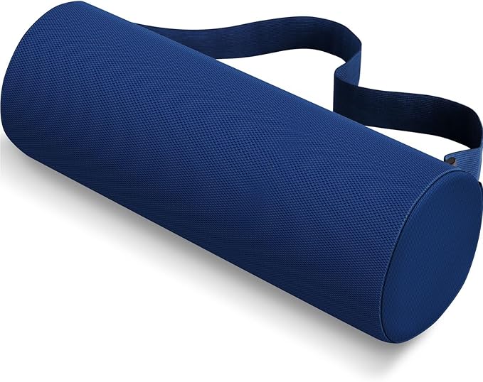 Seat Cushion, Lumbar Roll Support Pillow for Office Chair, Car, Gaming Chair, Memory Foam Back Cushion with Washable Cover for Relieving Back Pain & Improving Posture,Blue