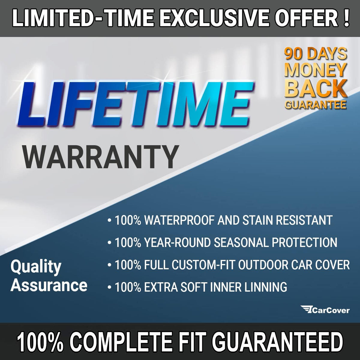 iCarCover Premium Car Cover for 1978-1981 Buick Century Sedan, Coupe Heavy Duty Waterproof All-Weather Automobiles Custom Fit Indoor Outdoor UV Snow Protection Covers with Straps and Bag