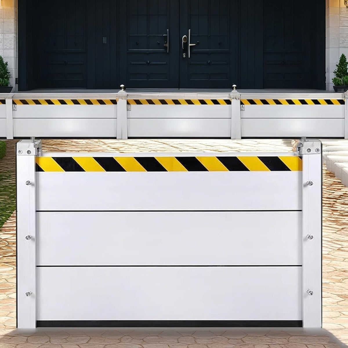 Flood Barriers for Home Exterior,Aluminum Alloy Outdoor Garage Doors Water Barriers for Flooding(H55Inch,L3FT)