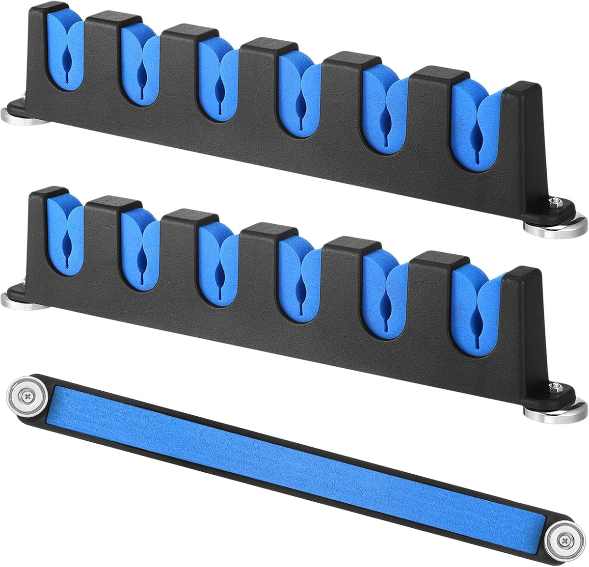 2 Pcs Magnetic Fishing Rod Holder for Car Fishing Pole Rack Vertical Rod Storage Holders for Truck Bed Boat Wall Garage Door
