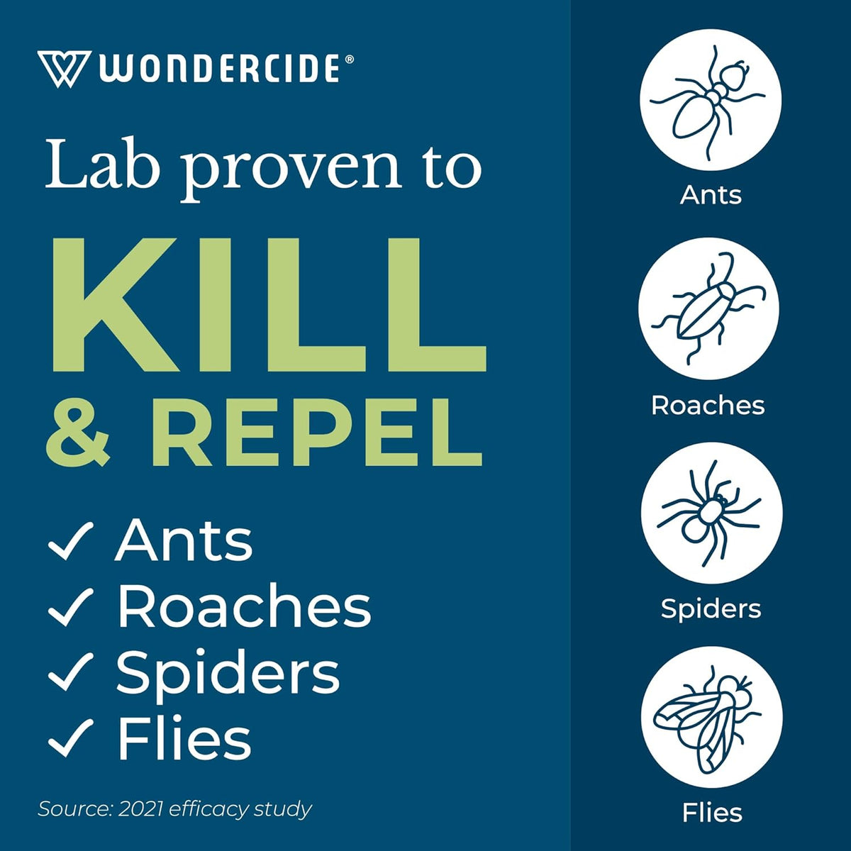 Wondercide - Indoor Pest Control Spray for Home and Kitchen - Ant, Roach, Spider, Fly, Flea, Bug Killer and Insect Repellent - with Natural Essential Oils - Pet and Family Safe — Rosemary 16 oz