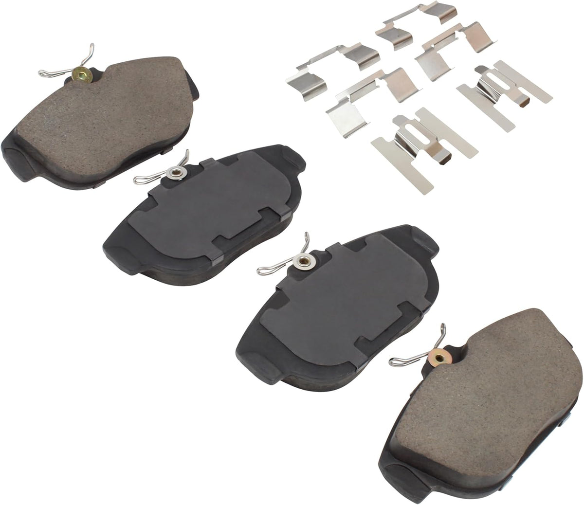 Premium Semi-Metallic Front Brake Pads (1001-0542M) Replacement for Volvo 780 1991, 940 1995-1991, 960 1997-1992, S90 1998-1997, V90 1998-1997
