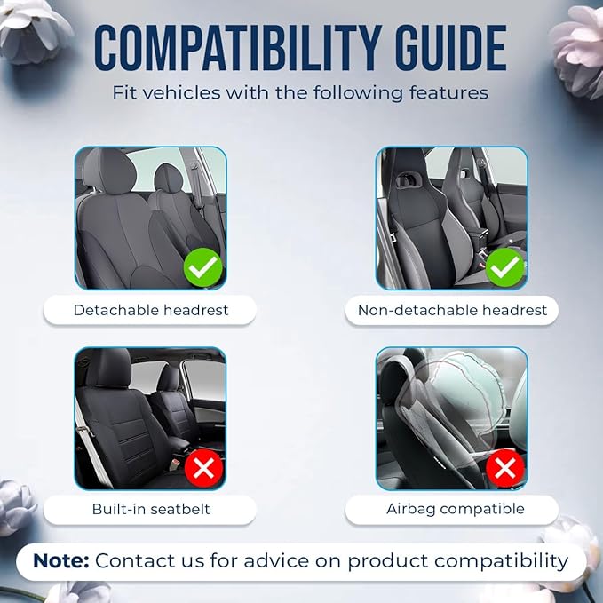 GENANY Camping Themed Car Seat Covers Set of 2, Wildlife Bear Breathable Front Seat Covers for Truck Sedan SUV, Bear Car Accessories, Hiking Themed Gift for Women Men