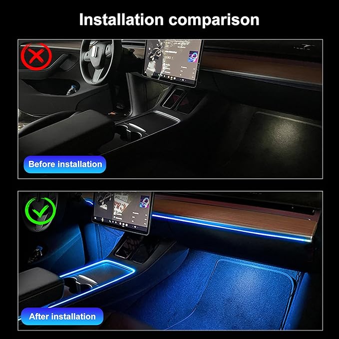 4 Meters Optic Fiber Car Ambient Lighting with RF Remote Control 8 Colors Multicoloured Music Interior Lighting Kit DC 12V 1W
