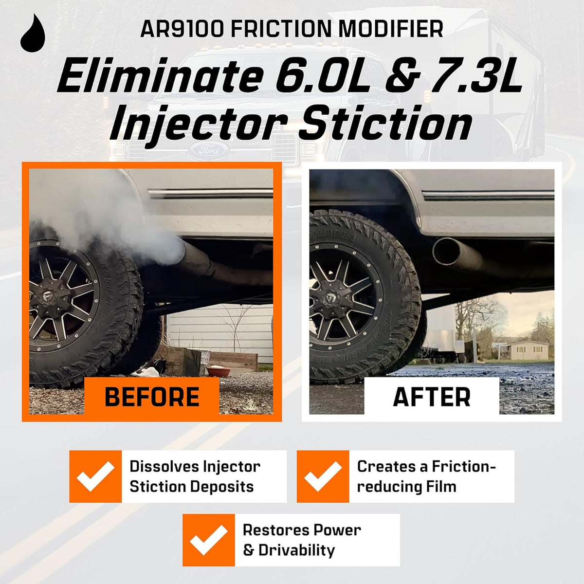 Archoil AR9100 Friction Modifier Value Pack - Two 16oz Bottles of AR9100 for Two Powerstroke Treatments…