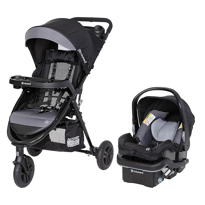 Baby Trend Passport® Seasons All-Terrain Stroller Travel System with EZ-Lift™ Plus Infant Car Seat, Dash Black