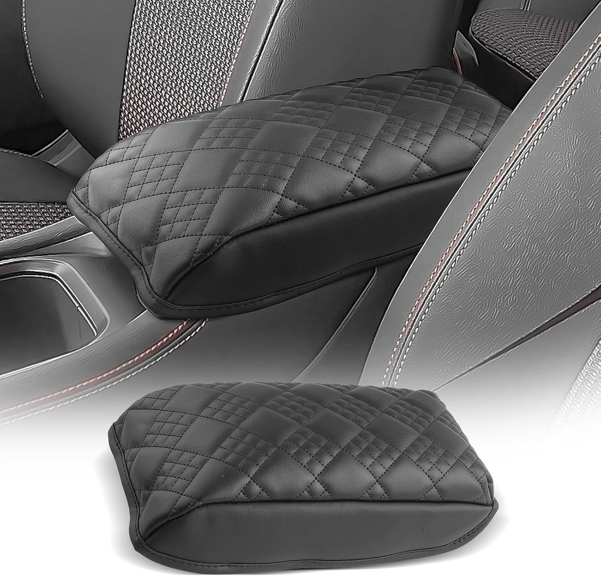 CDEFG for 2025 2026 Nissan Kicks Center Console Cover Armrest Box Cover for Kicks (S, SV, SR) 2025+ Accessories Console Arm Rest Protector Thickened
