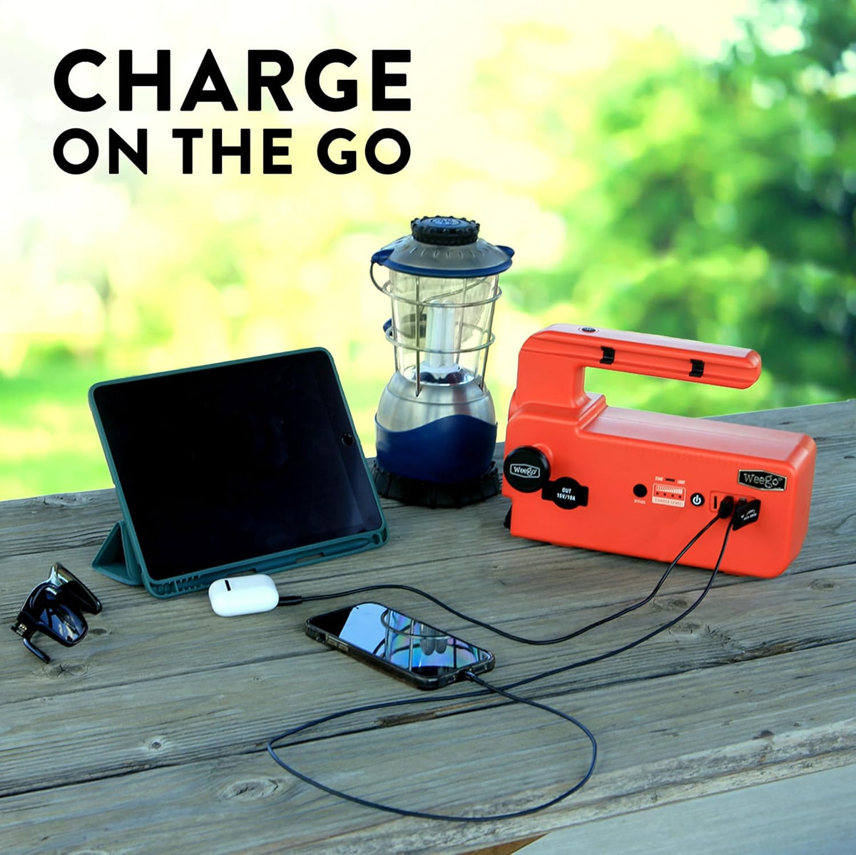 Weego 120 12V Jump Starter, 5000 Peak Amp / 1200 Cranking Amp, Smarty Clamp Jumper Cables with Battery Pack, All Gas & 15L Diesel Engines (C120)
