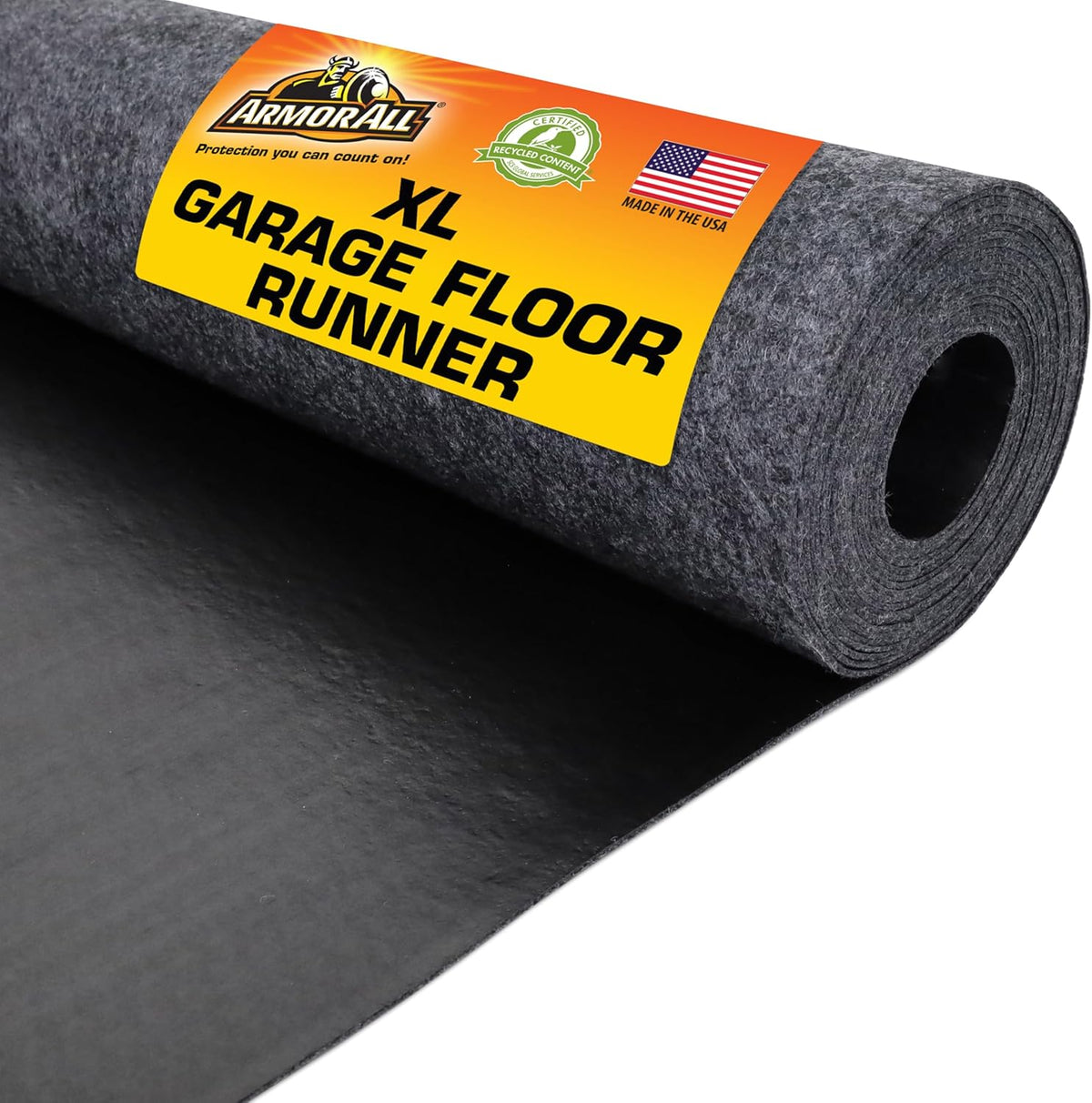 Armor All Garage Floor Runner Mat, (216" x 30"), Protects Surfaces, Transforms Garage, Absorbent, Waterproof, Durable, Trimmable (USA Made) (Charcoal)