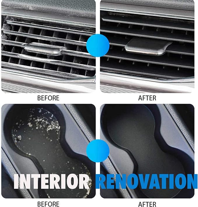 Car Cleaning Gel for Car Detailing - Pack of 4 - for Removing Dust from Car Vent Dashboard Interior, Keyboard Cleaning Putty for PC, Laptop