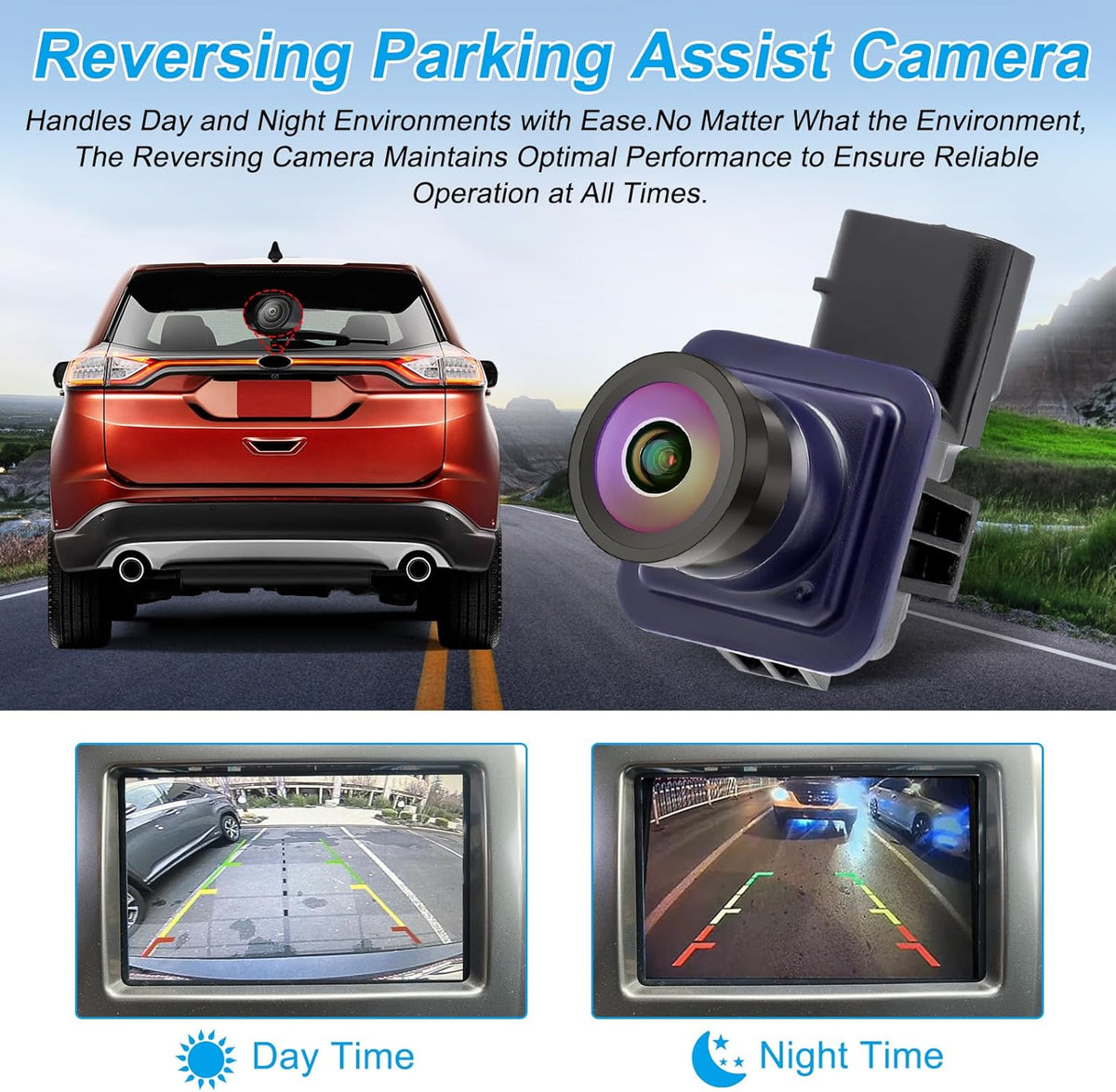 Backup Camera Compatible with Ford Edge 2011 2012 2013 2014 2015 Lincoln MKX 2011 2012 2013 170° Wide Angle Rear View Parking Assist Camera Edge Accessories BT4Z-19G490-B FL1T-19G490-AC