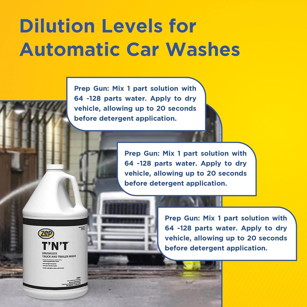 Zep TNT Truck and Trailer Wash - 55 Gallon (1 Drum) 37685