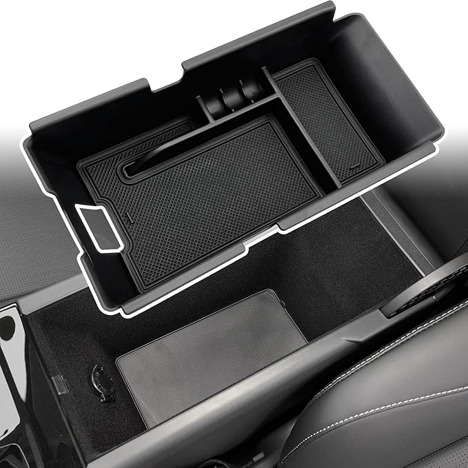 Compatible with Camry XLE or XSE 9th 2024 2025 & Camry LE SE 9th 2024 2025 Center Console Organizer Tray Accessories (Black)