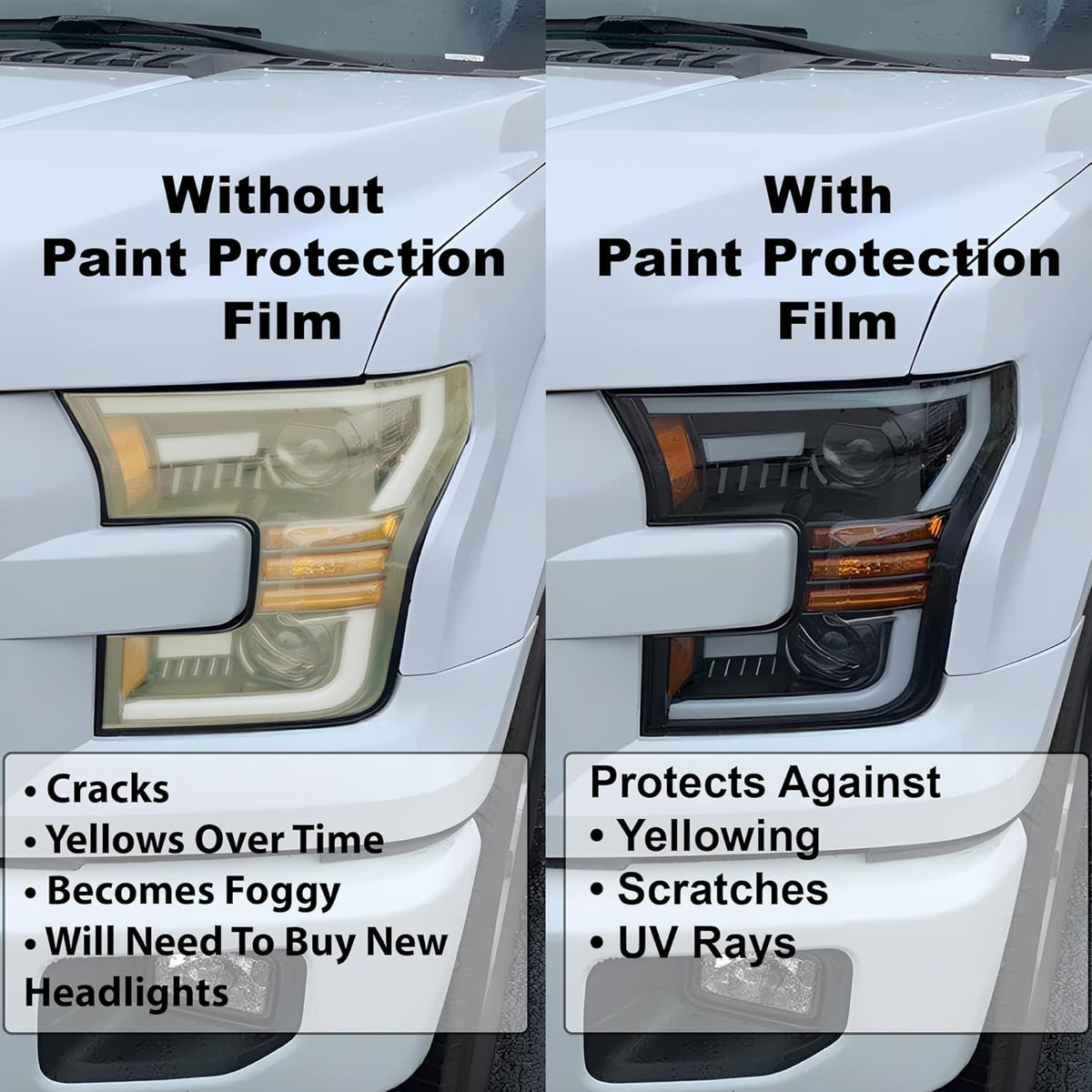 BOGAR TECH DESIGNS Full Headlight Head Light Tint Kit Compatible with Kia Forte 2019-2021, Clear Bra