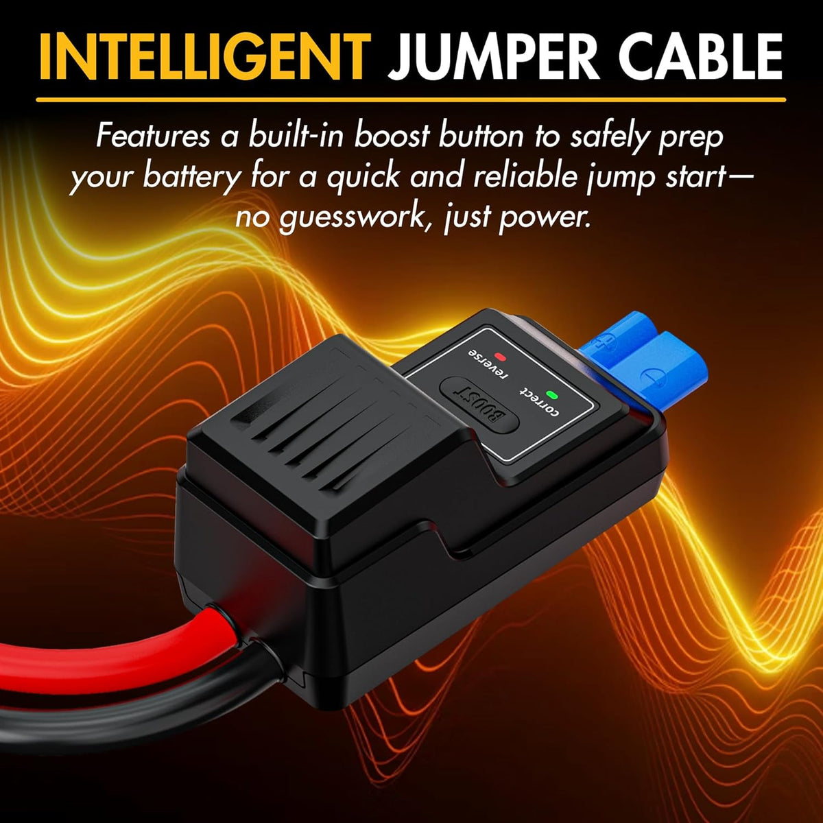 Wagan EL7601 iOnBoost V8 Slim Jump Starter 1200A Peak 12V Portable Lithium Car Battery Booster for Up to 4.0L V8 Gas or 2.0L Diesel 12V Jump Pack with USB Power Bank and LED Light